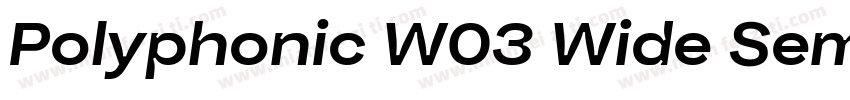 Polyphonic W03 Wide SemiBold字体转换